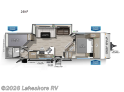 New 2026 Forest River Cherokee Grey Wolf 26KF available in Muskegon, Michigan