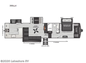 New 2026 Keystone Cougar 350LLK available in Muskegon, Michigan