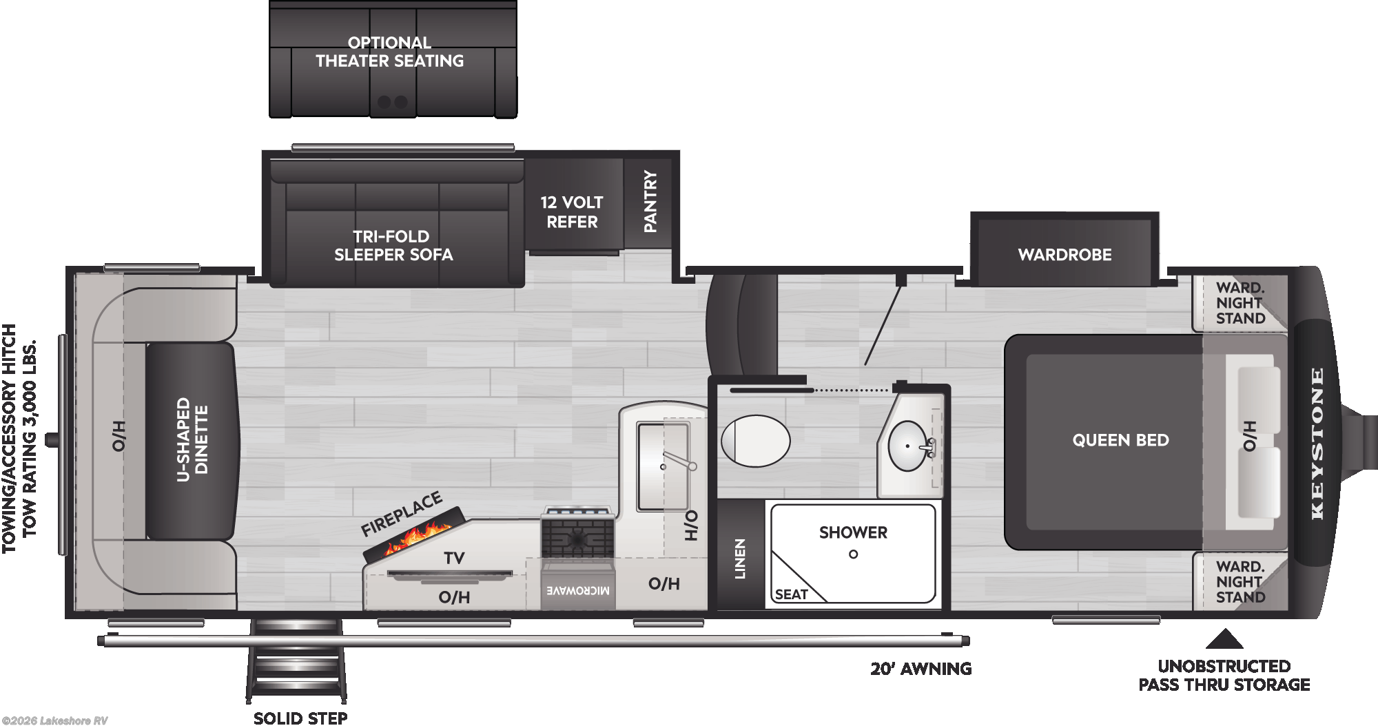 New 2026 Keystone Cougar Half-Ton 24RDS available in Muskegon, Michigan