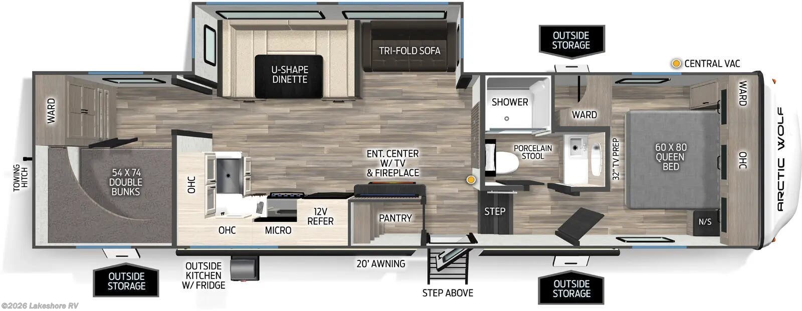 New 2026 Forest River Cherokee Arctic Wolf 287BH available in Muskegon, Michigan