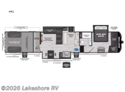 New 2025 Keystone Raptor 441 available in Muskegon, Michigan