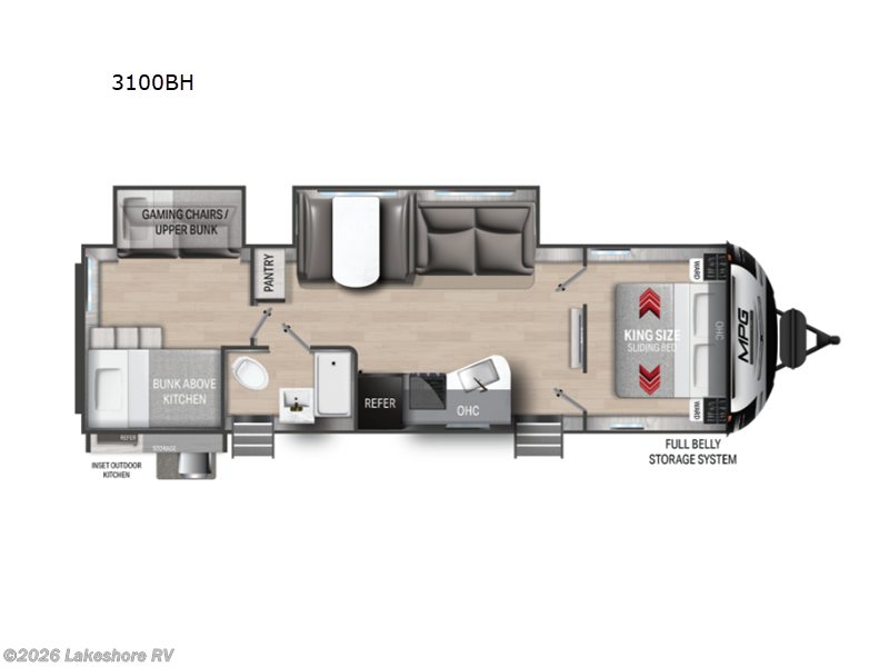New 2024 Cruiser RV MPG 3100BH available in Muskegon, Michigan