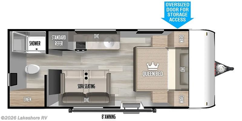 New 2024 Forest River Wildwood FSX 164RBLE available in Muskegon, Michigan