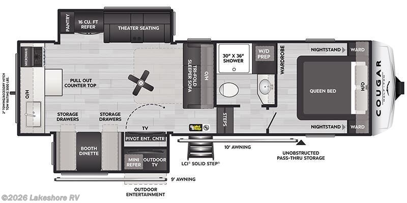 New 2027 Keystone Cougar Half-Ton 26RKE available in Muskegon, Michigan