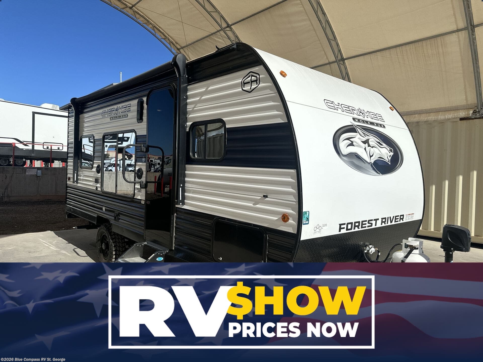 Used 2025  Forest River Cherokee Wolf Pup 18RJBW by Forest River from Blue Compass RV St. George in Hurricane, UT