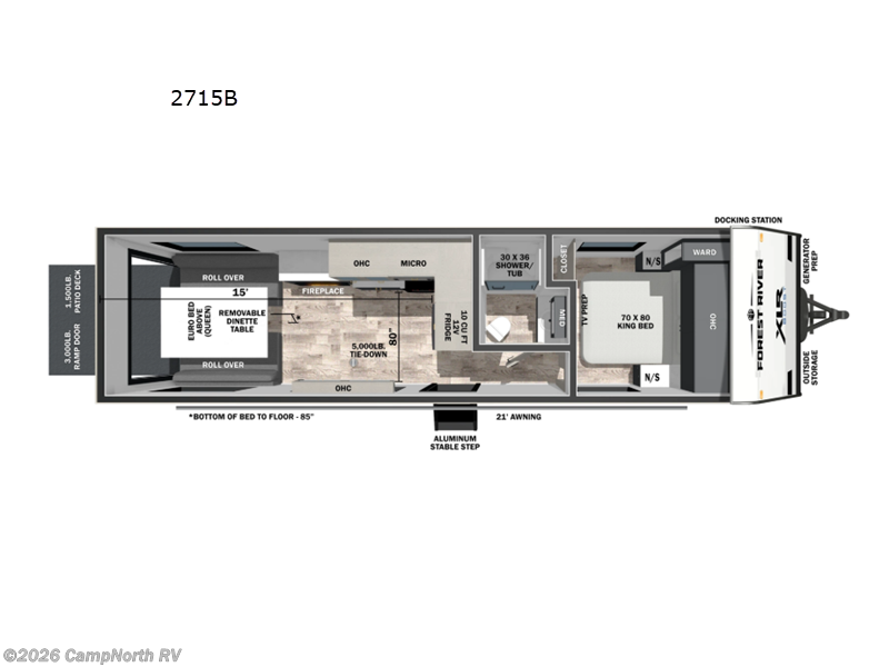 New 2026 Forest River XLR Boost 2715B available in Schoolcraft, Michigan