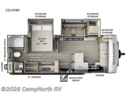 New 2027 Forest River Rockwood Mini Lite 2523MBR available in Schoolcraft, Michigan