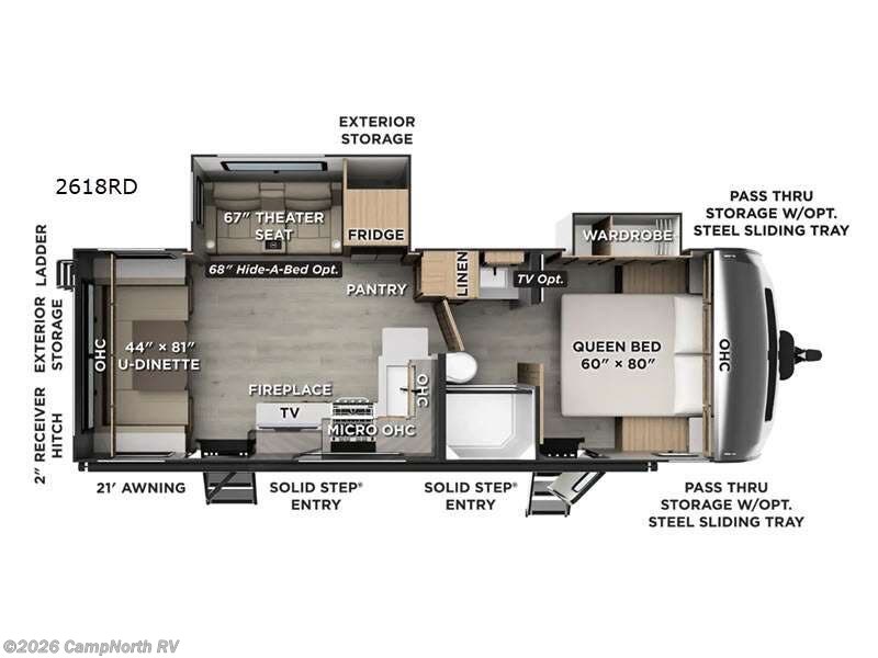 New 2027  Forest River Rockwood Ultra Lite 2618RD by Forest River from CampNorth RV in Schoolcraft, MI
