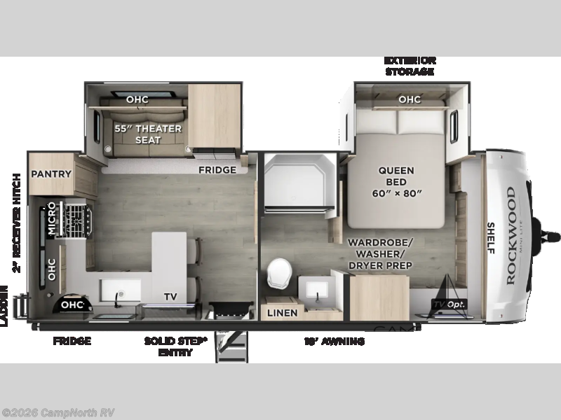 New 2027 Forest River Rockwood Mini Lite 2526BS available in Schoolcraft, Michigan