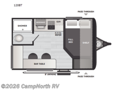 New 2027 Keystone Hideout Mini 120BT available in Schoolcraft, Michigan