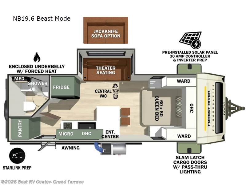 New 2027 Forest River No Boundaries NB19.6 Beast Mode available in Grand Terrace, California