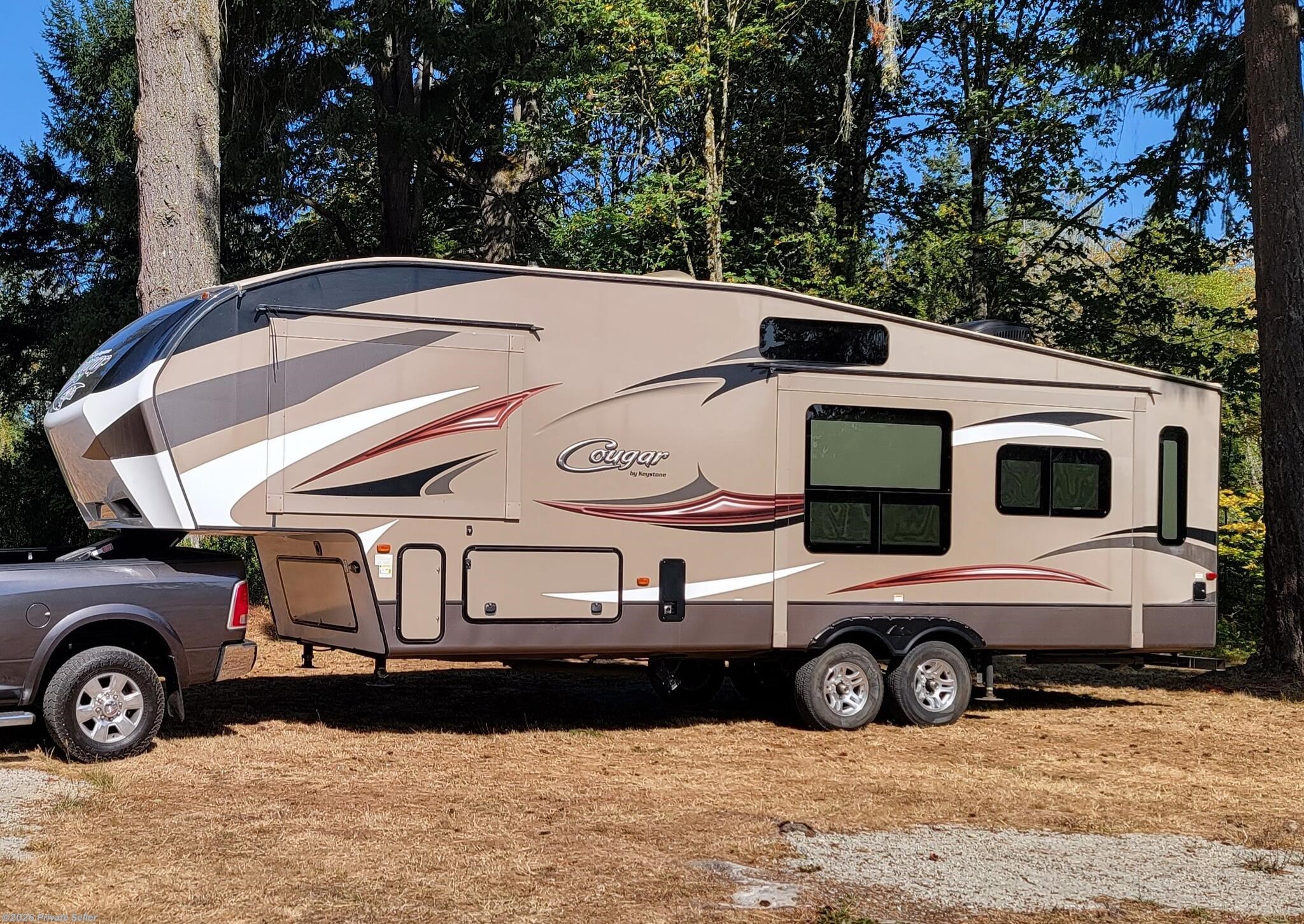 Used 2017 Keystone Cougar Bedroom in front, living in rear available in Roy, Washington
