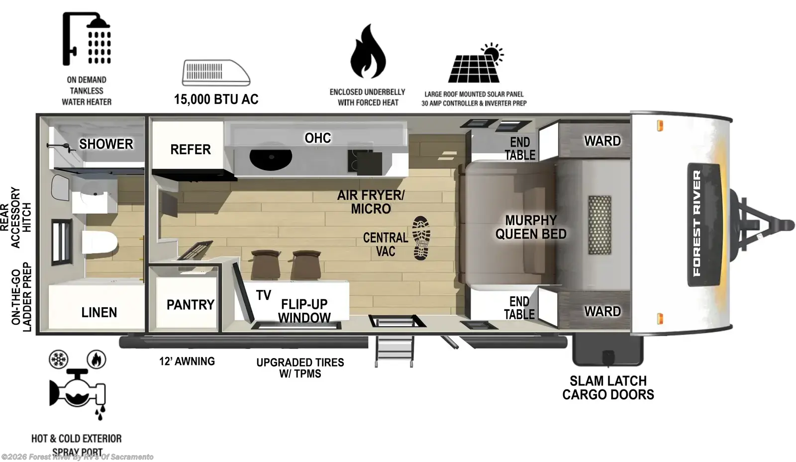 New 2027 Forest River R-Pod RP-197 available in Sacramento, California