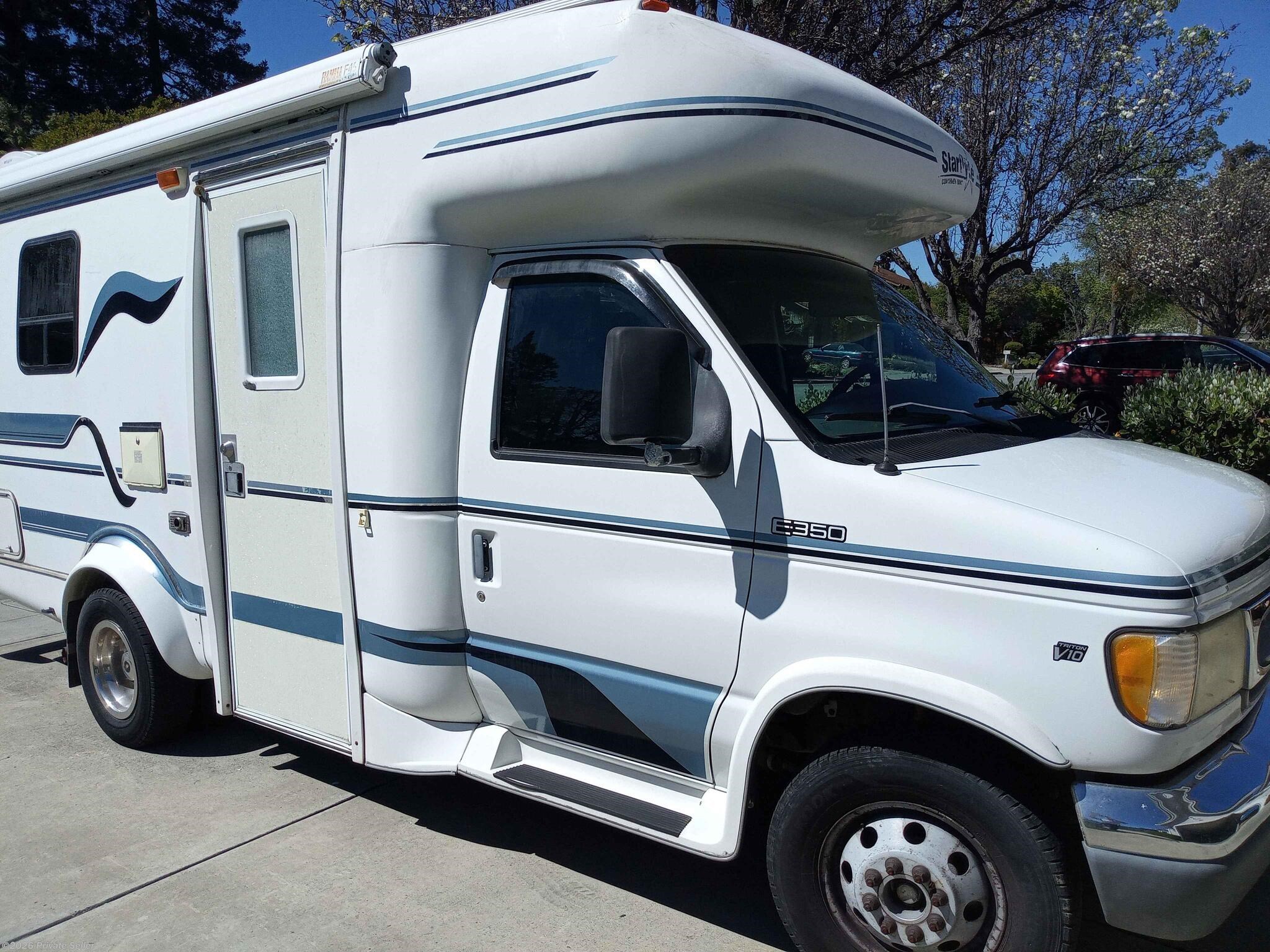 Used 1998 Coachmen Starflyte Fixed Queen bed in rear next to shower/toilet available in Sunnyvale, California