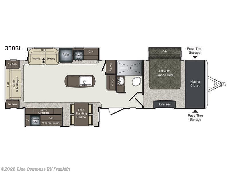 Used 2017 Keystone Laredo 330RL available in Franklin, Kentucky