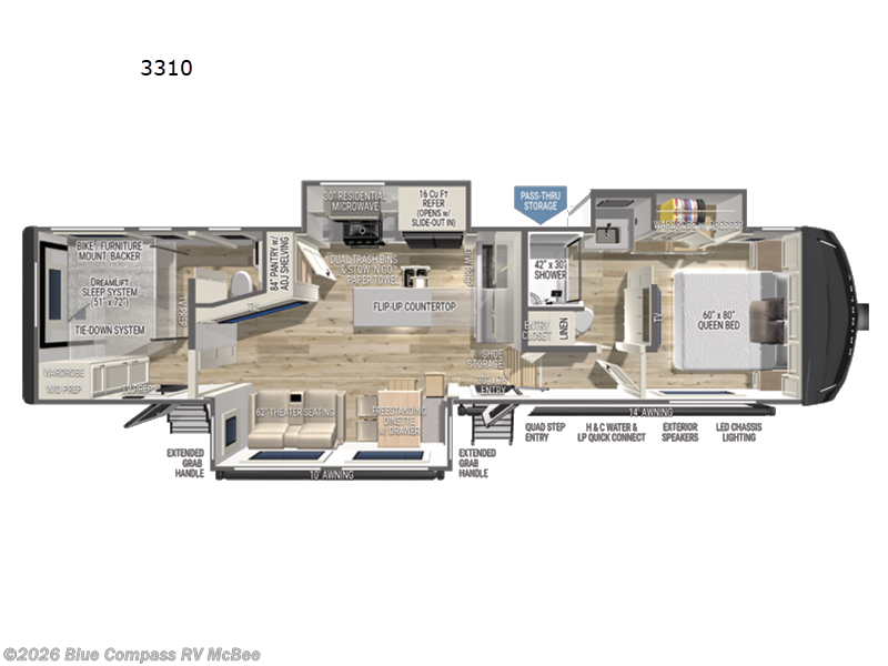 New 2027 Brinkley RV Model Z 3310 available in Mcbee, South Carolina
