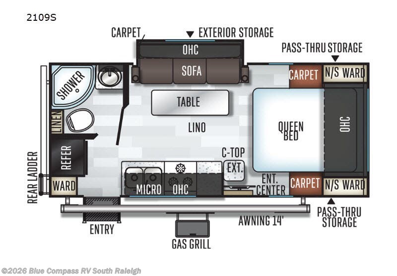 Used 2019 Forest River Rockwood Mini Lite 2109S available in Benson, North Carolina