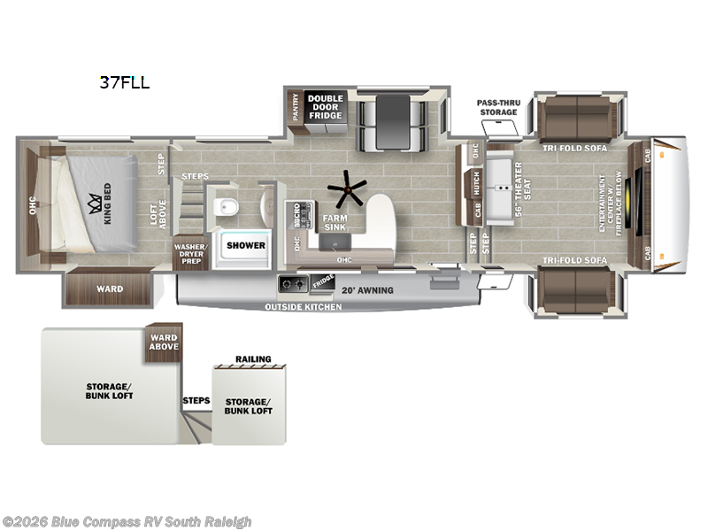 Used 2022 Forest River Sabre 37FLL available in Benson, North Carolina