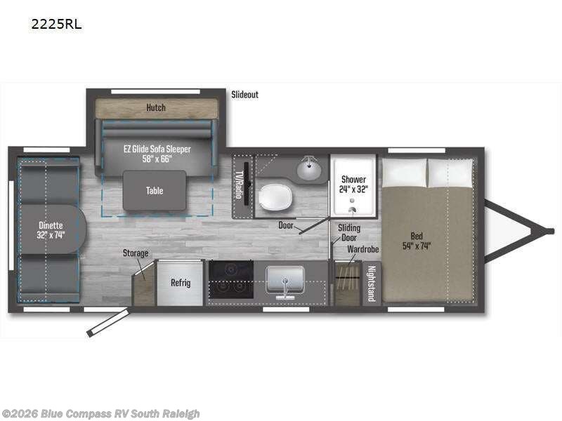 Used 2022 Winnebago Micro Minnie 2225RL available in Benson, North Carolina