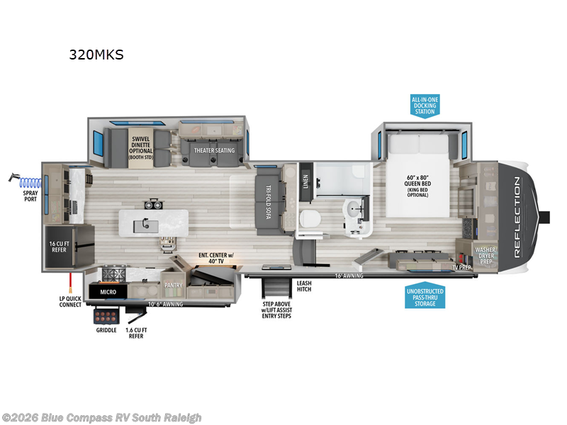Used 2024 Grand Design Reflection 320MKS available in Benson, North Carolina