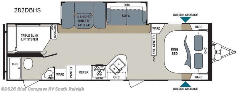 Used 2017 Dutchmen Aerolite Luxury Class 282DBHS available in Benson, North Carolina