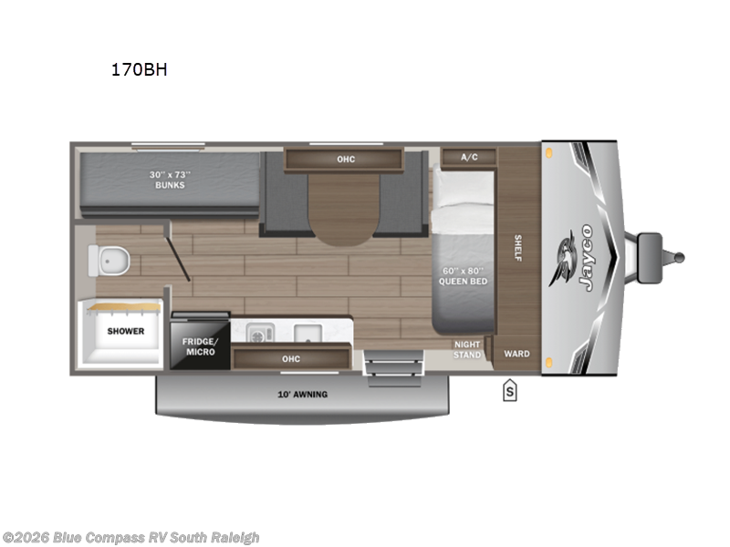 New 2027 Jayco Jay Flight SLX 170BH available in Benson, North Carolina