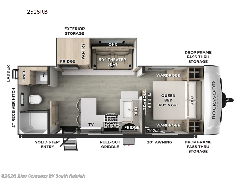 New 2027 Forest River Rockwood Mini Lite 2525RB available in Benson, North Carolina
