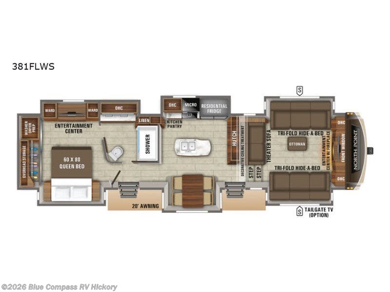 Used 2019 Jayco North Point 381FLWS available in Claremont, North Carolina