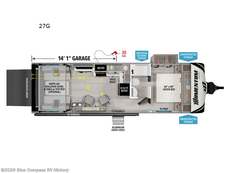 New 2026 Grand Design Momentum G-Class 27G available in Claremont, North Carolina