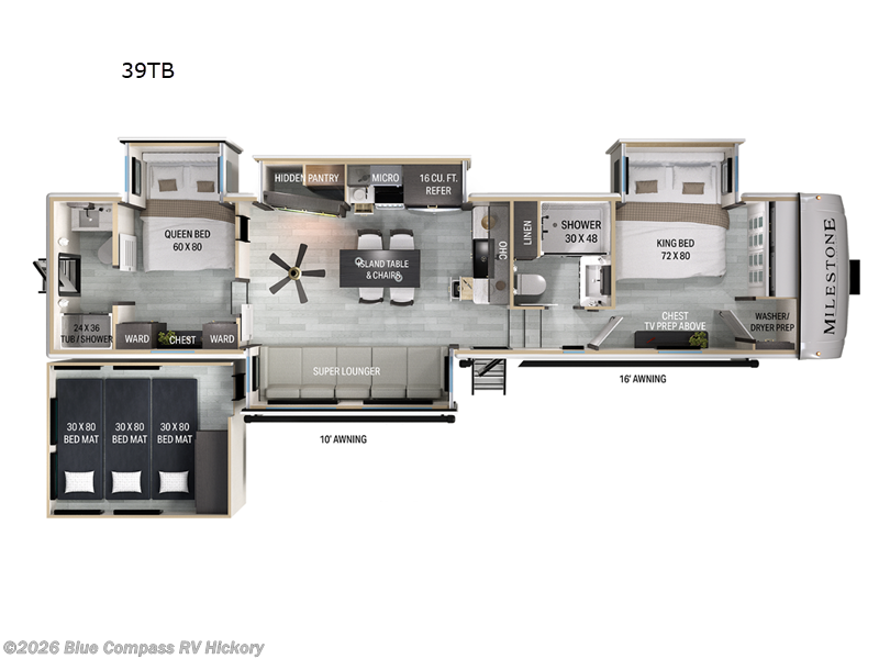 New 2026 Heartland Milestone 39TB available in Claremont, North Carolina