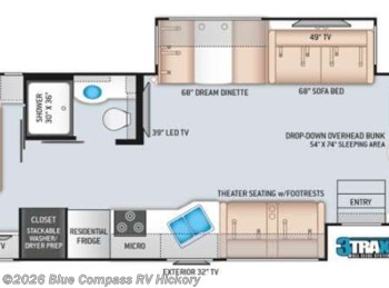 Used 2021 Thor Motor Coach Hurricane 34R available in Claremont, North Carolina
