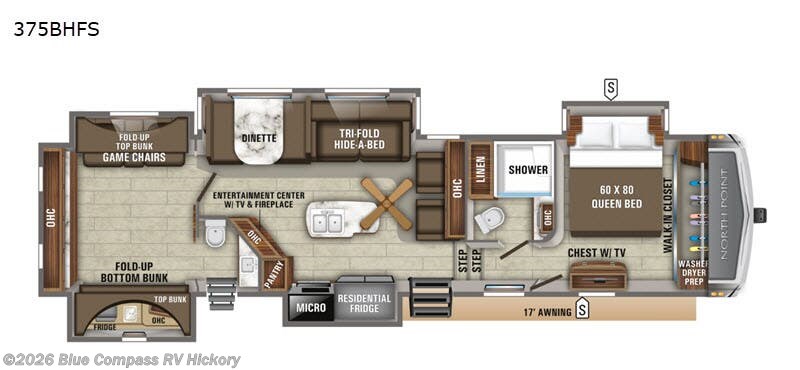 Used 2020 Jayco North Point 375BHFS available in Claremont, North Carolina