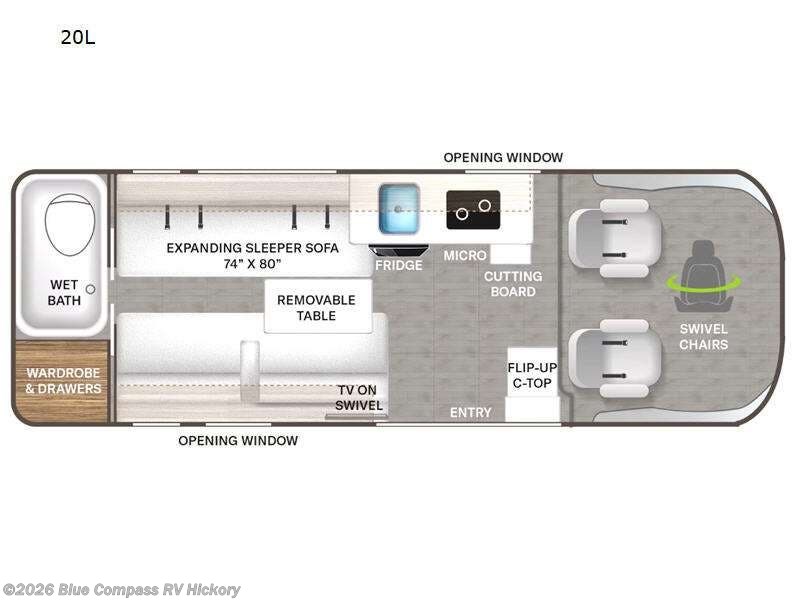 Used 2023 Thor Motor Coach Tellaro 20L available in Claremont, North Carolina