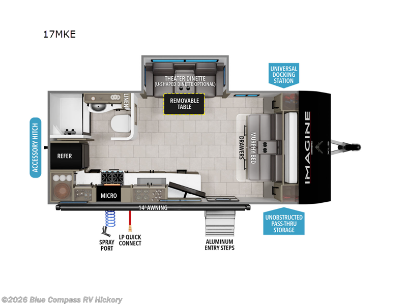 Used 2025  Grand Design Imagine XLS 17MKE by Grand Design from Blue Compass RV Hickory in Claremont, NC