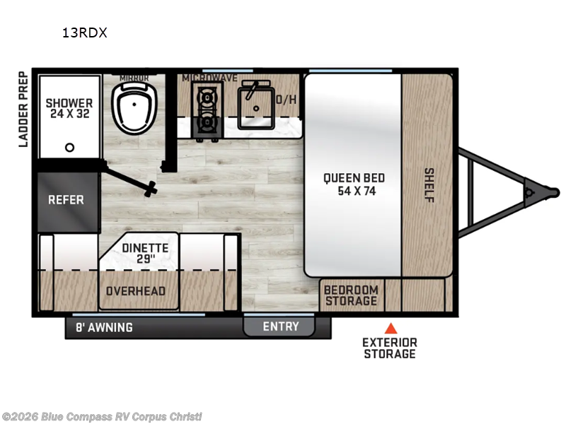 New 2026 Forest River Aurora Light 13RDX available in Corpus Christi, Texas