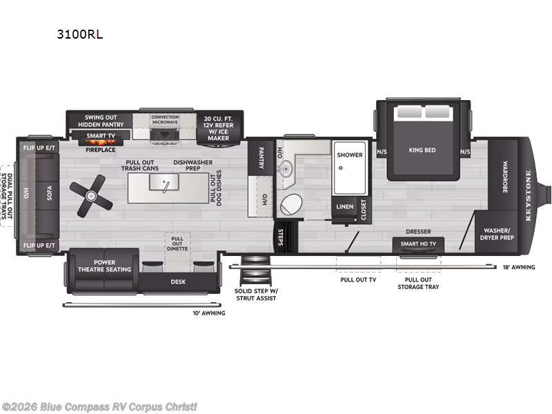 New 2027 Keystone Montana 3100RL available in Corpus Christi, Texas