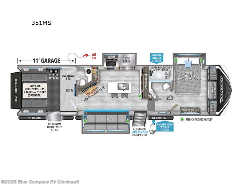 Used 2023 Grand Design Momentum M-Class 351MS available in Cincinnati, Ohio