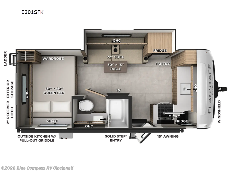 New 2027 Forest River Flagstaff E-Pro E201SFK available in Cincinnati, Ohio