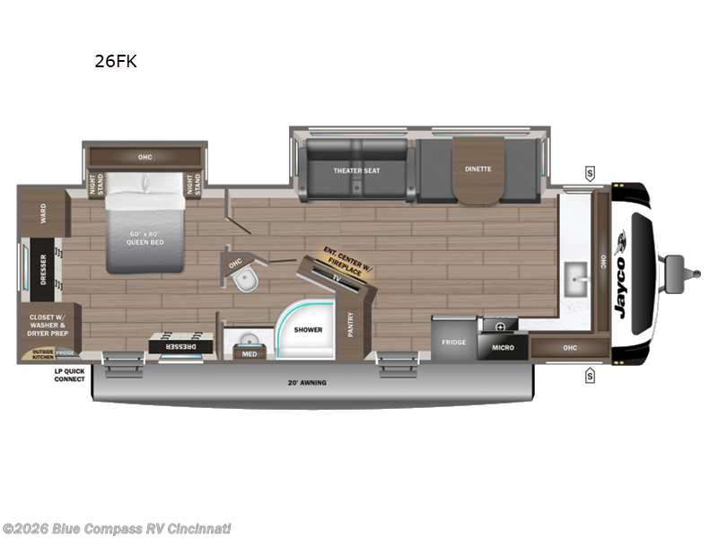 New 2027 Jayco Jay Feather 26FK available in Cincinnati, Ohio