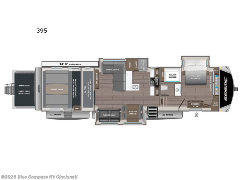 New 2027 Jayco Seismic 395 available in Cincinnati, Ohio
