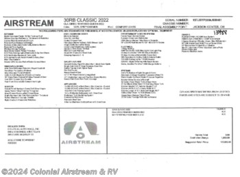 New 2022 Airstream Classic 30RBQ Queen available in Millstone Township, New Jersey