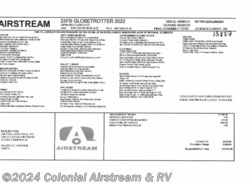 New 2022 Airstream Globetrotter 25FBQ Queen available in Millstone Township, New Jersey