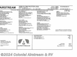 New 2022 Airstream Globetrotter 30RBQ Queen available in Millstone Township, New Jersey