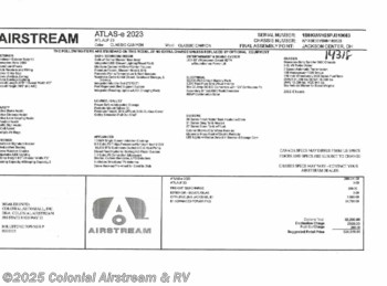 New 2023 Airstream Atlas 24MS Murphy Suite E1 available in Millstone Township, New Jersey