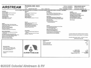 New 2023 Airstream Rangeline  available in Millstone Township, New Jersey