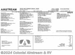 New 2025 Airstream International 25FBT Twin available in Millstone Township, New Jersey