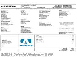 New 2025 Airstream Interstate 24GT Grand Tour AWD available in Millstone Township, New Jersey