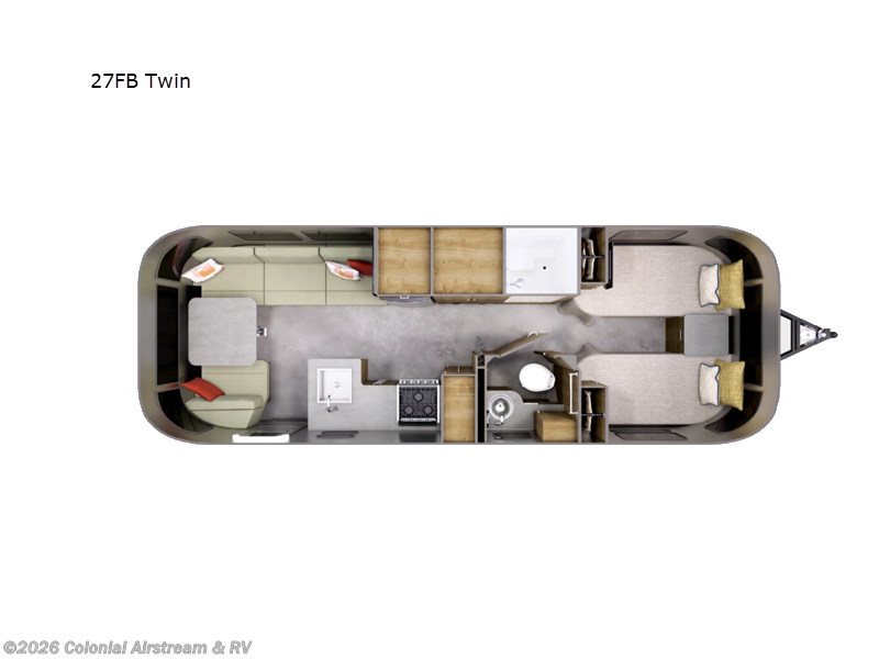 New 2027 Airstream Flying Cloud 27FBT Twin available in Millstone Township, New Jersey