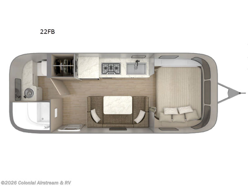 New 2027 Airstream Caravel 22FB available in Millstone Township, New Jersey
