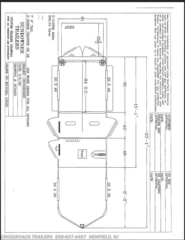 New 2027 Sundowner Charter 2H GN TRSE available in Newfield, New Jersey